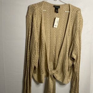 NWT lane Bryant tie sweater